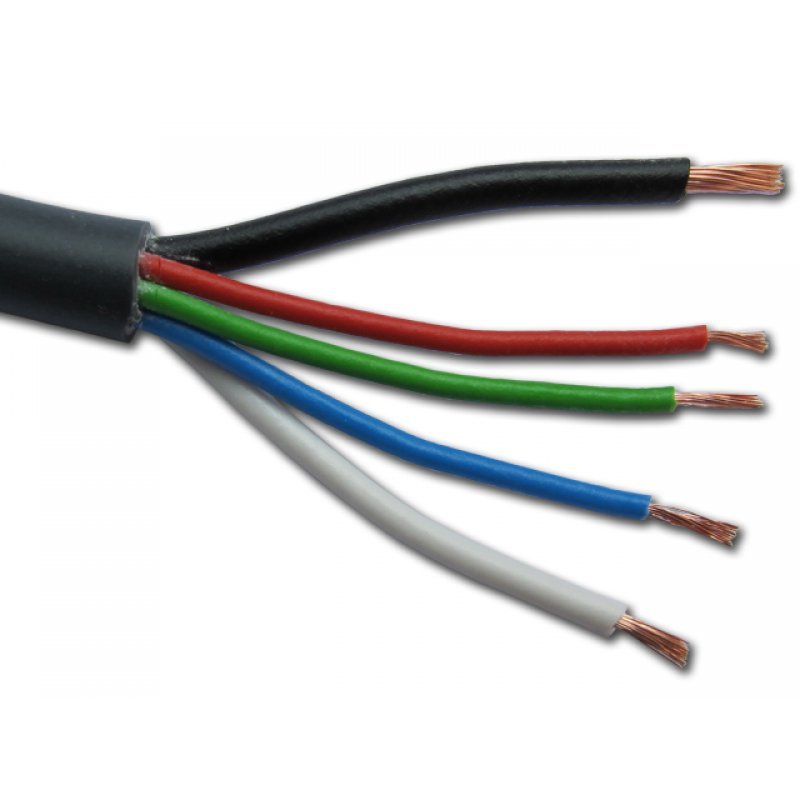 RGBW Kabel, 5adrig anthrazit