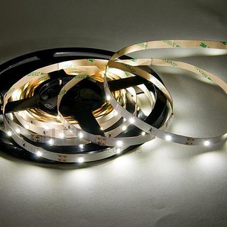 LED Band flexibel 5m, 12Volt mit 150 SMD-LED (3528) naturweiss