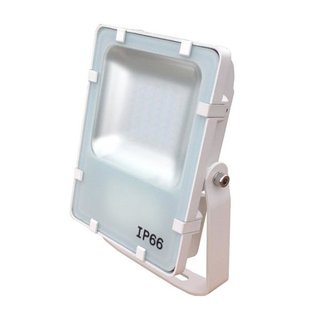 Professioneller 24W LED Scheinwerfer warmweiss 3000K / IP66 mit weissem Gehuse