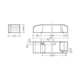 Driver LC 60W 24V IP20 SC SNC