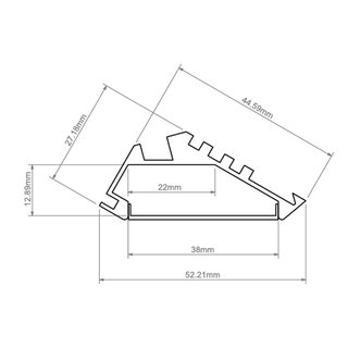 Eckprofil KOPRO-30, Aluminium eloxiert