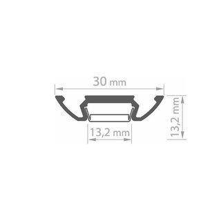 Universal-Aufbauprofil STOS-ALU, Aluminium eloxiert