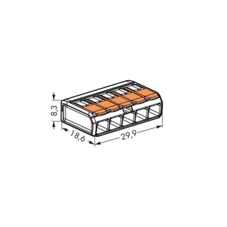 WAGO COMPACT-Verbindungsklemme 5adrig