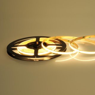 Professionelles Constant Voltage LED Band flexibel, 24Volt, kein sichtbarer Chipabstand, warmweiss 2700K, 15W/m