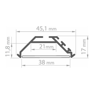 Eckprofil KOPRO, Aluminium eloxiert 