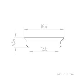 CD18 Kunststoffabdeckung opalweiss 