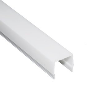 Kunststoffabdeckung hoch opalweiss 2m Profilstange