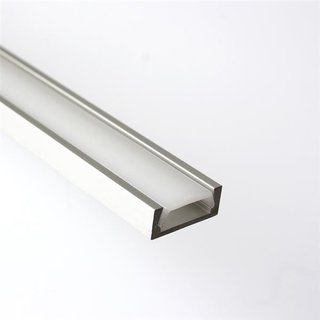 MICRO-PLUS Aufbauprofil, Aluminium eloxiert 1m Profilstange