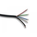 RGBW Kabel, 5-adrig schwarz