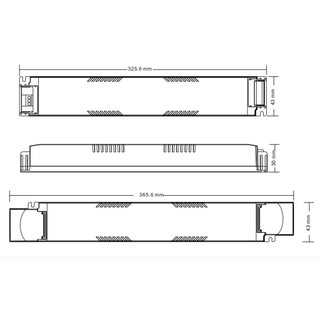 Dimmbares Installationsnetzteil 24Volt 150Watt mit TW DALI DT8 und Push-DimEingang