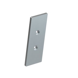 2x Endkappe Duo-Profil, Aluminium, inkl. Schrauben
