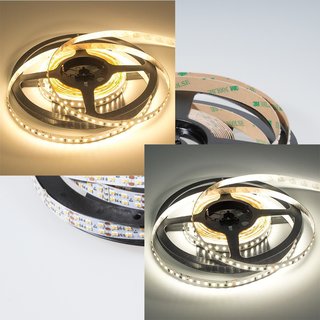 LED Band flexibel 5m, 24Volt mit 2400 SMD-LED (2216), Farbtemperatur einstellbar 1800K-4000K