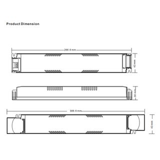 Dimmbares Installationsnetzteil 24Volt 100Watt mit TW DALI DT8 und Push-DimEingang