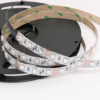 High Power RGB LED Band flexibel 5m, 24Volt mit 300 SMD-LED (5050) RGB