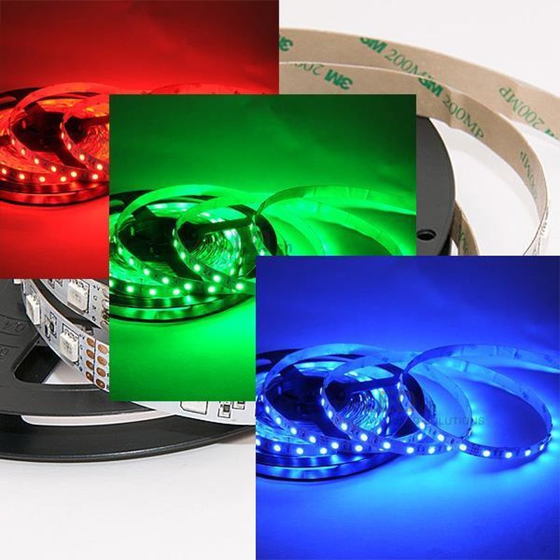 LED Streifen rot 12 Volt, 5 Meter, Breite 10 mm, 30 LED/m