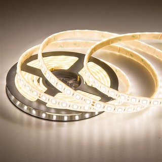 High Power LED Band flexibel 5m, 12Volt mit 300 SMD-LED (5050) warmweiss