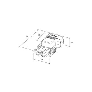 Professionelle 2-pol Kupplung 16Amp