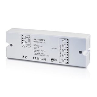 4-Kanal Funk Dimmer Empfnger SR-1009EA passend zu RGB und RGB-W Fernbedienung SR-2819S / SR-2839WK / SR-2819SCCT