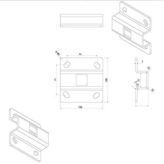 Ausleger-Arm 80cm zur Wandmontage der Scheinwerfer