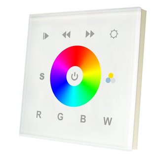 1 Zonen RGB und  RGB-W Fernbedienung fr Wandeinbau mit DMX512 Ausgang